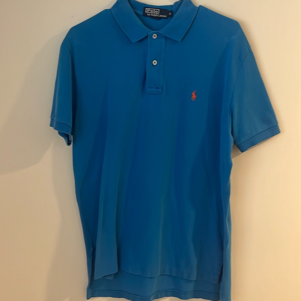 Polo Ralph Lauren shirt sleeve polo. Blue, size M